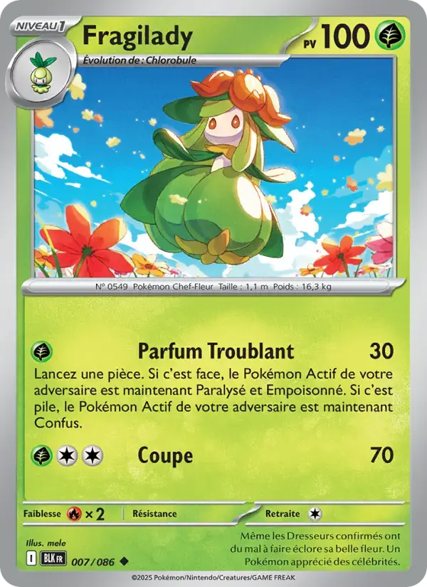Carte Pokémon Fragilady #007 — Foudre Noire