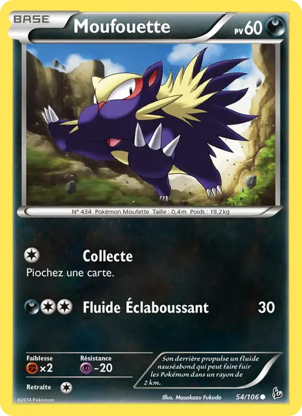Carte Pokémon Moufouette #54 — Étincelles
