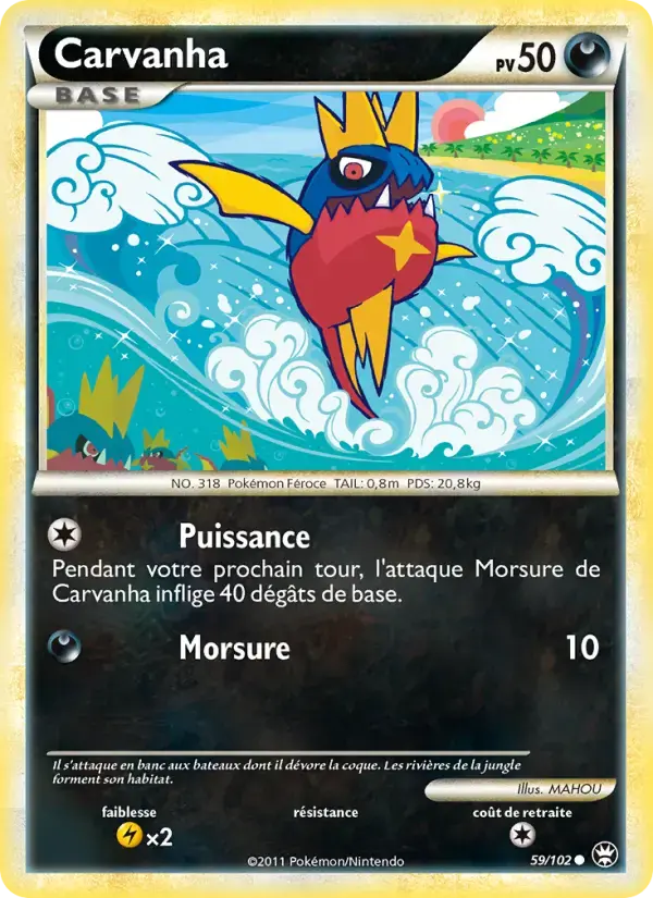Carte Pokémon Carvanha #59 — Triomphe