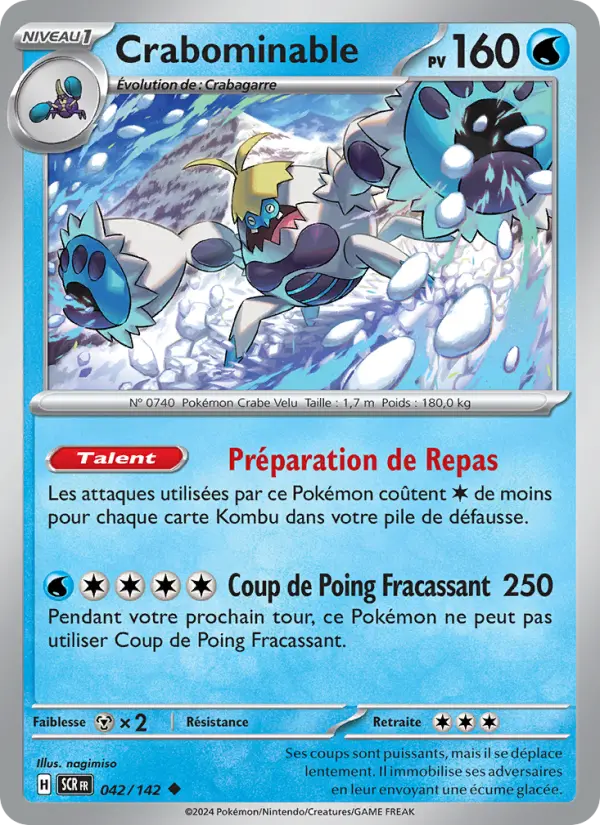 Carte Pokémon Crabominable #042 — Couronne Stellaire