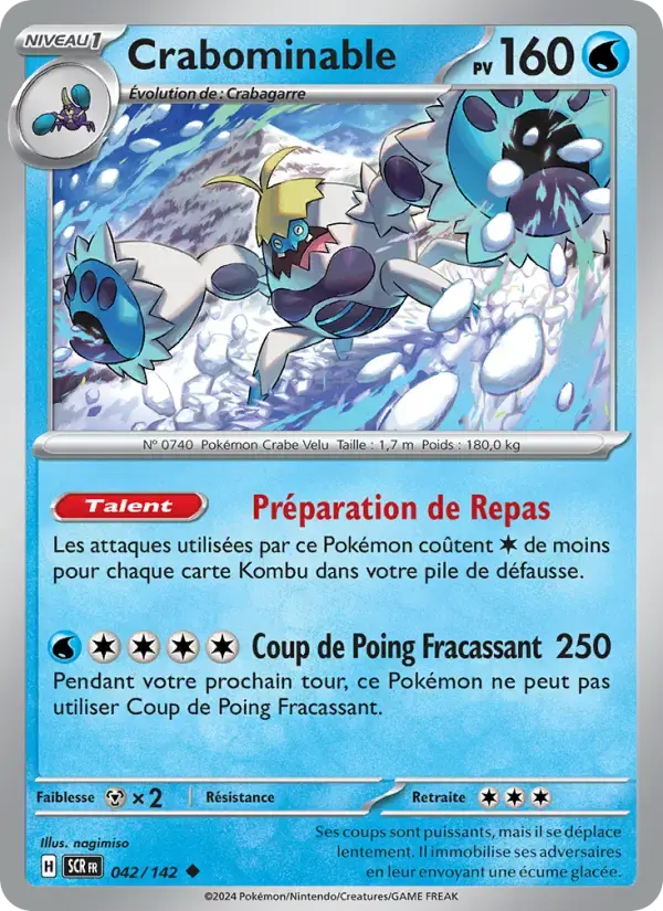 Carte Pokémon Crabominable #042 — Couronne Stellaire