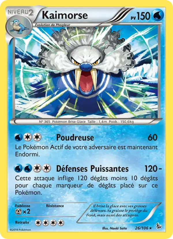 Carte Pokémon Kaimorse #26 — Étincelles
