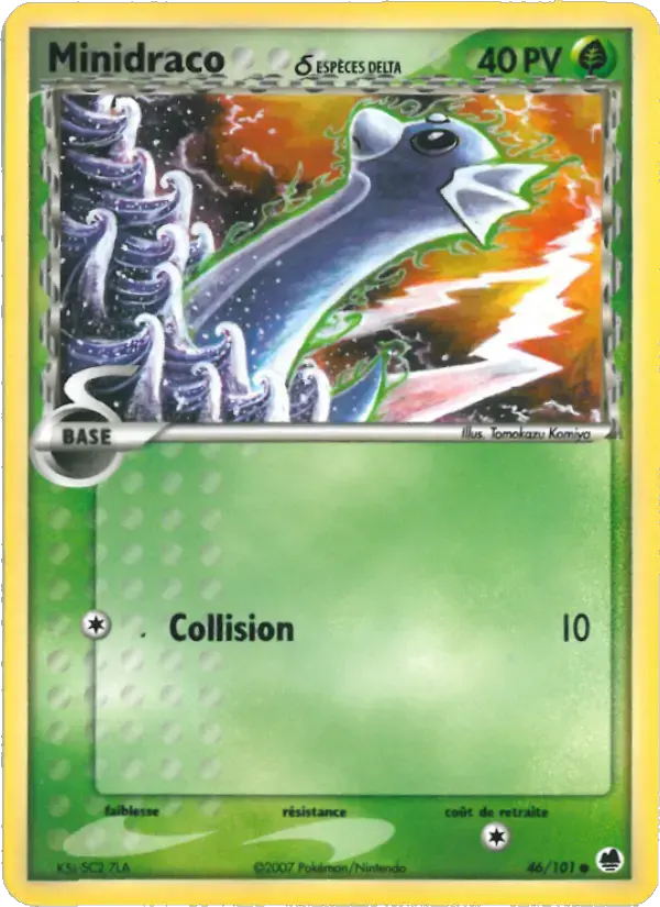 Carte Pokémon Minidraco δ #046 — Île des Dragons