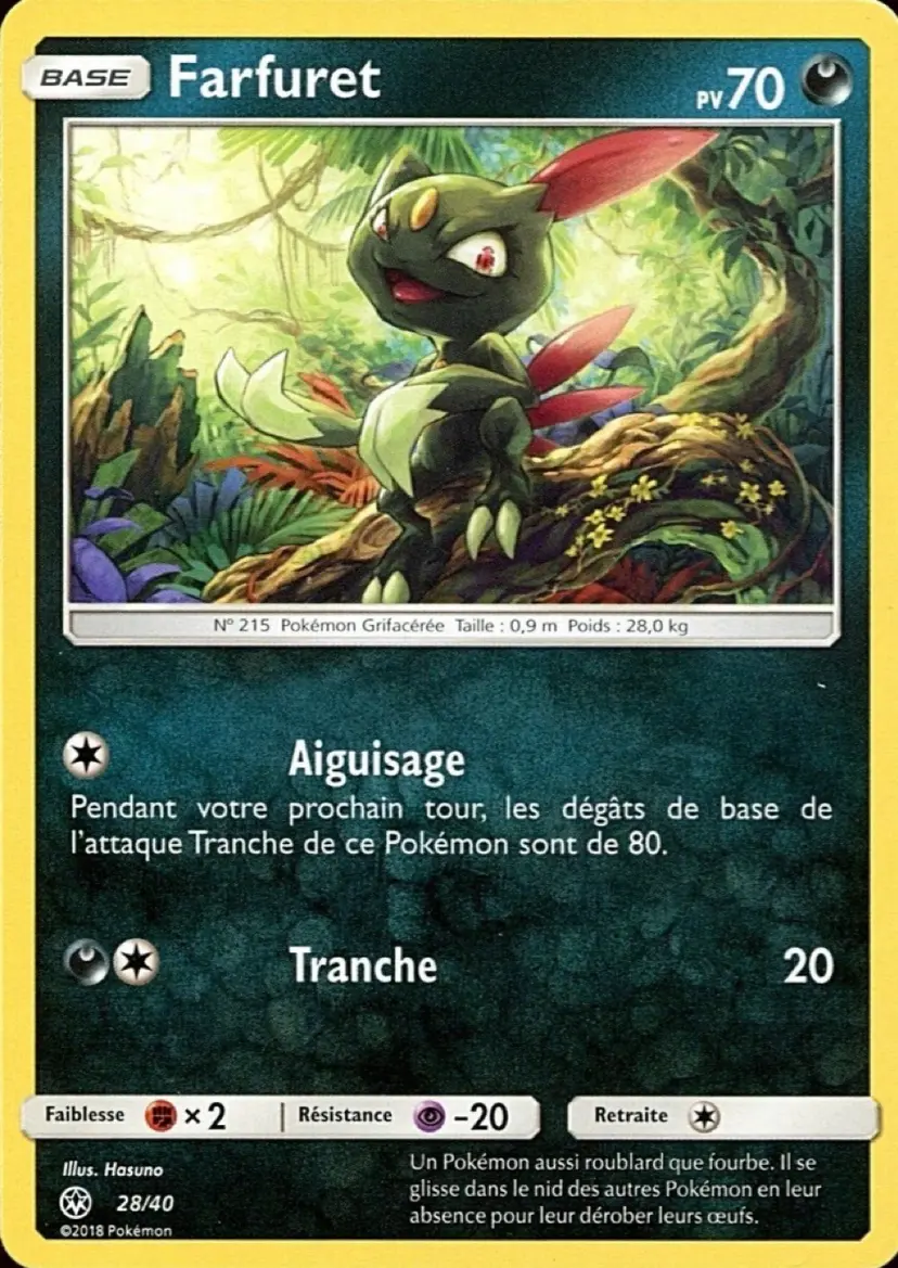Carte Pokémon Farfuret #28 — 2018 Promo McDonald's