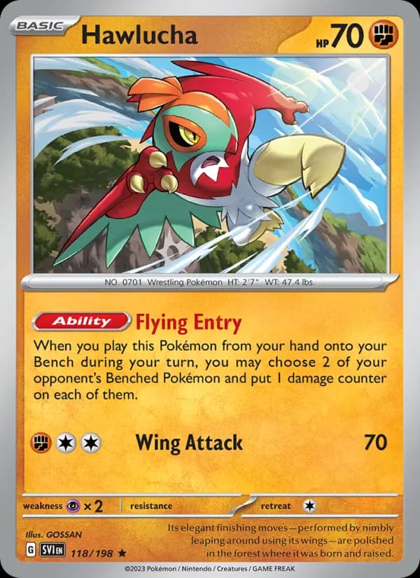 Hawlucha #118 — Scarlet & Violet