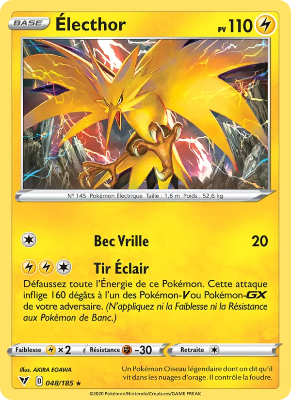 Carte Pokémon Électhor #48 — Voltage Éclatant