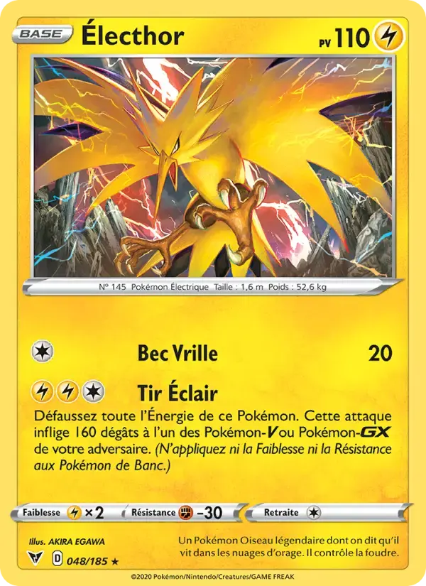 Carte Pokémon Électhor #48 — Voltage Éclatant