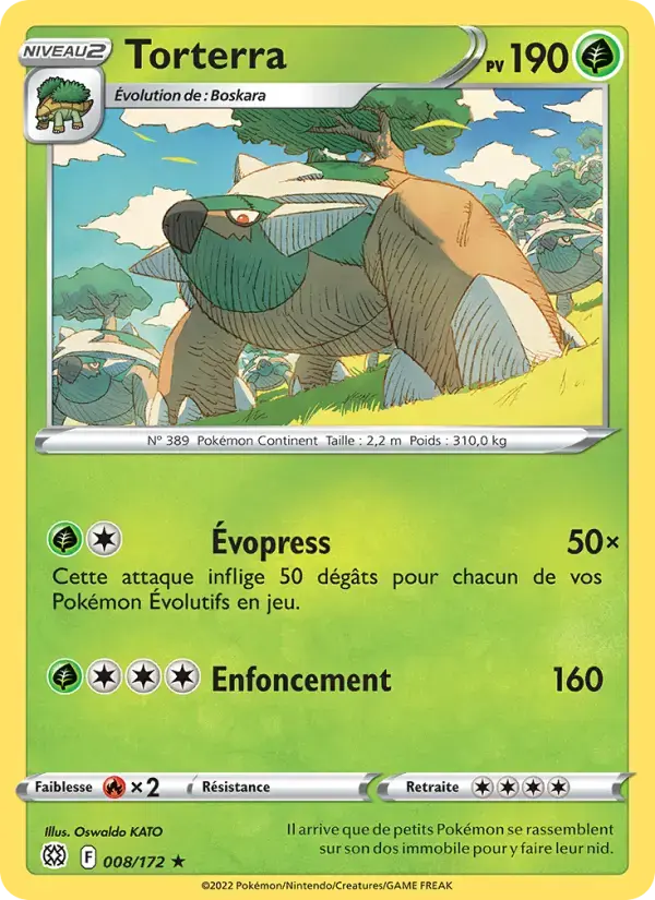 Carte Pokémon Torterra #008 — Stars Étincelantes