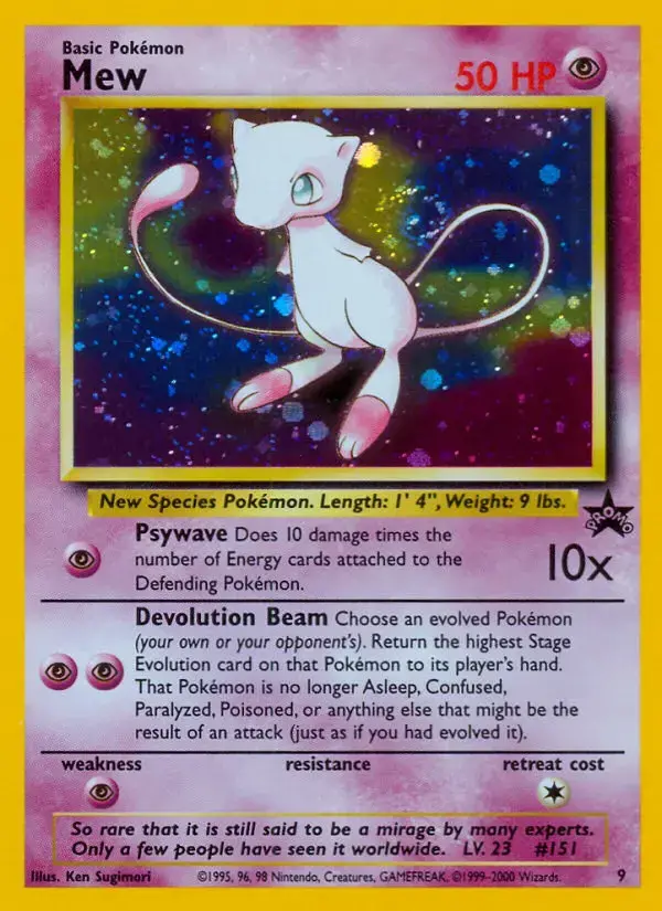 Carte Pokémon Mew #9 — Promos Wizards