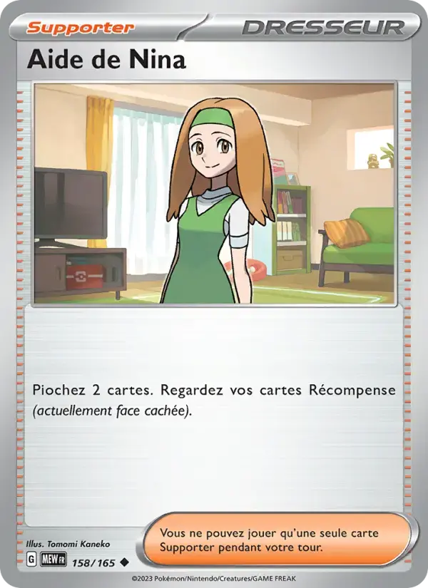 Carte Pokémon Aide de Nina #158 — Pokémon 151