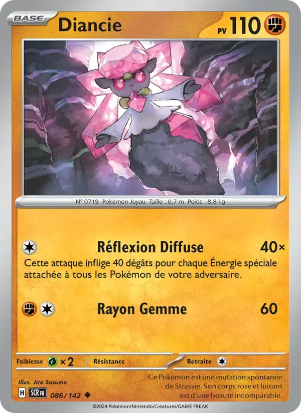 Carte Pokémon Diancie #086 — Couronne Stellaire
