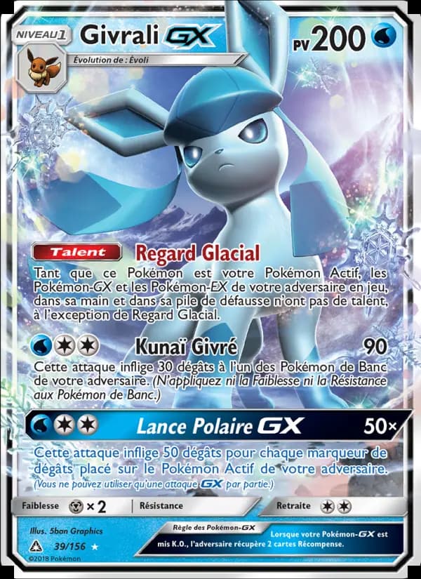 Carte Pokémon Givrali GX #39 — Ultra-Prisme