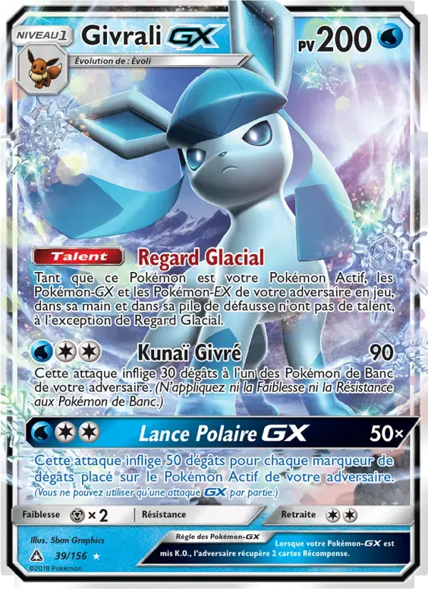 Carte Pokémon Givrali GX #39 — Ultra-Prisme