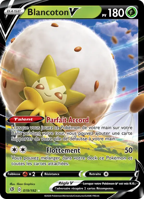 Carte Pokémon Blancoton V #19 — Clash des Rebelles