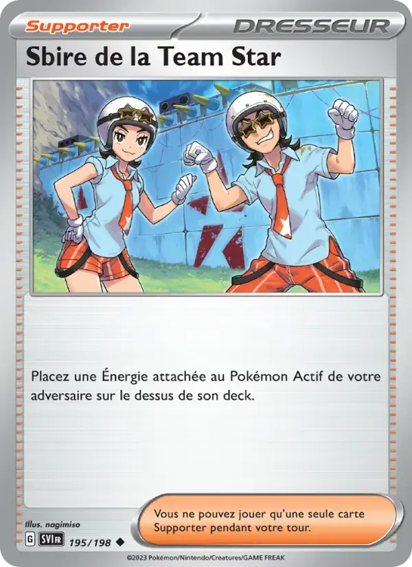 Carte Pokémon Sbire de la Team Star #195 — Écarlate et Violet