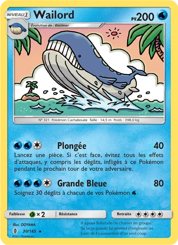 Carte Pokémon Wailord #30 — Gardiens Ascendants