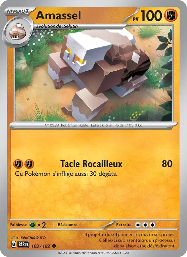 Carte Pokémon Amassel #103 — Faille Paradoxe