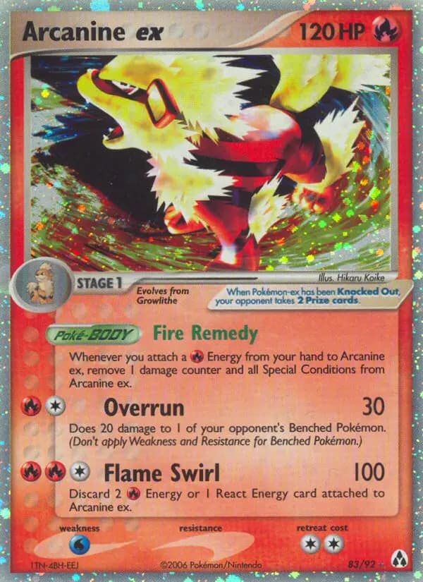 Arcanine ex #83 — Legend Maker