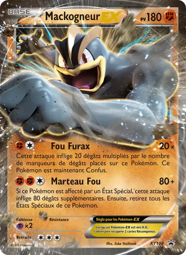 Carte Pokémon Mackogneur EX #XY108 — Promos X&Y