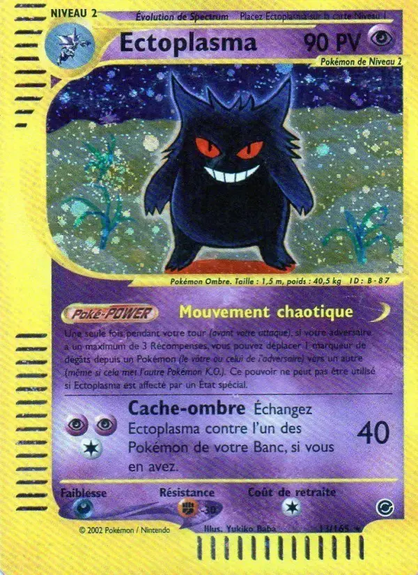 Carte Pokémon Ectoplasma #13 — Expédition