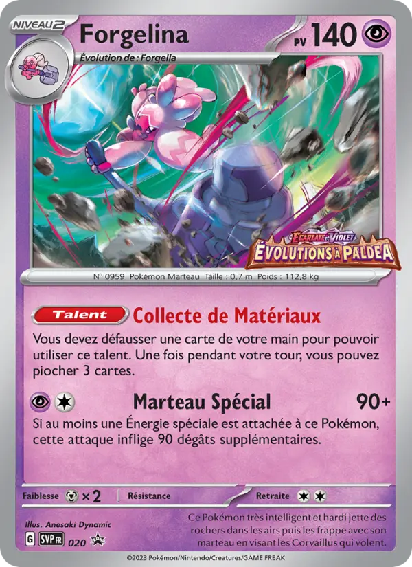 Carte Pokémon Forgelina #020 — Promos Écarlate et Violet