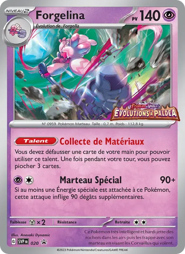 Carte Pokémon Forgelina #20 — Promos Écarlate et Violet