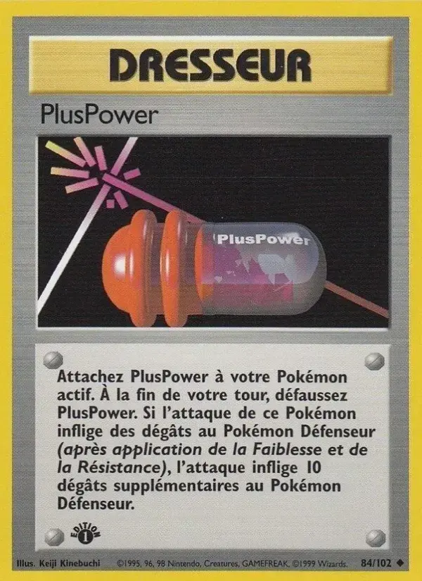 Carte Pokémon PlusPower #84 — Set de Base