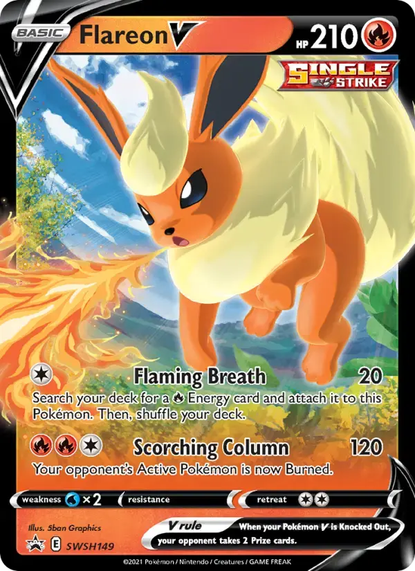 Flareon V #SWSH149 — Sword & Shield Promos