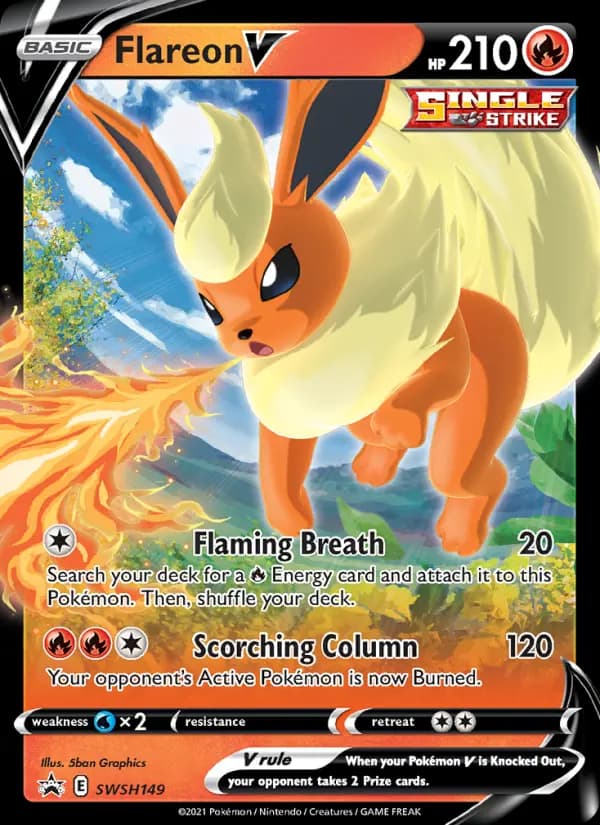 Flareon V #SWSH149 — Sword & Shield Promos