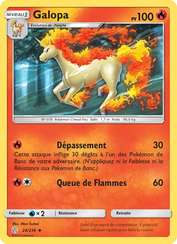 Carte Pokémon Galopa #24 — Éclipse Cosmique