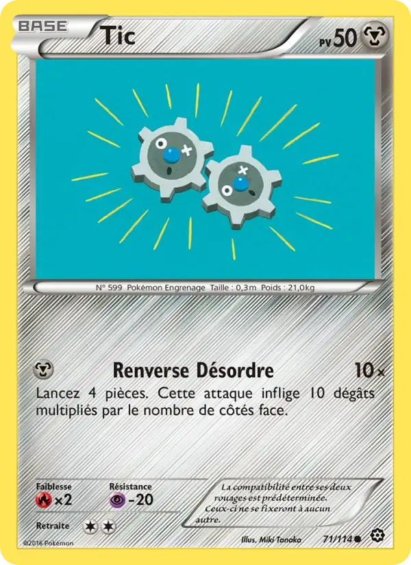 Carte Pokémon Tic #71 — Offensive Vapeur