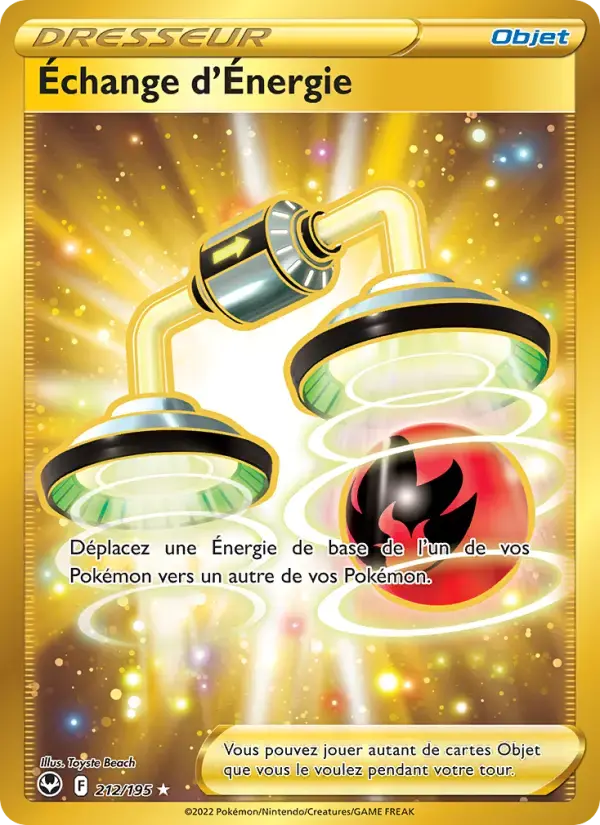 Carte Pokémon Échange d'Énergie #212 — Tempête Argentée
