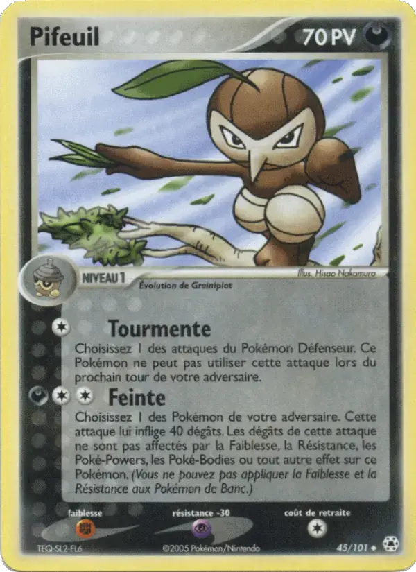 Carte Pokémon Pifeuil #45 — Légendes Oubliées