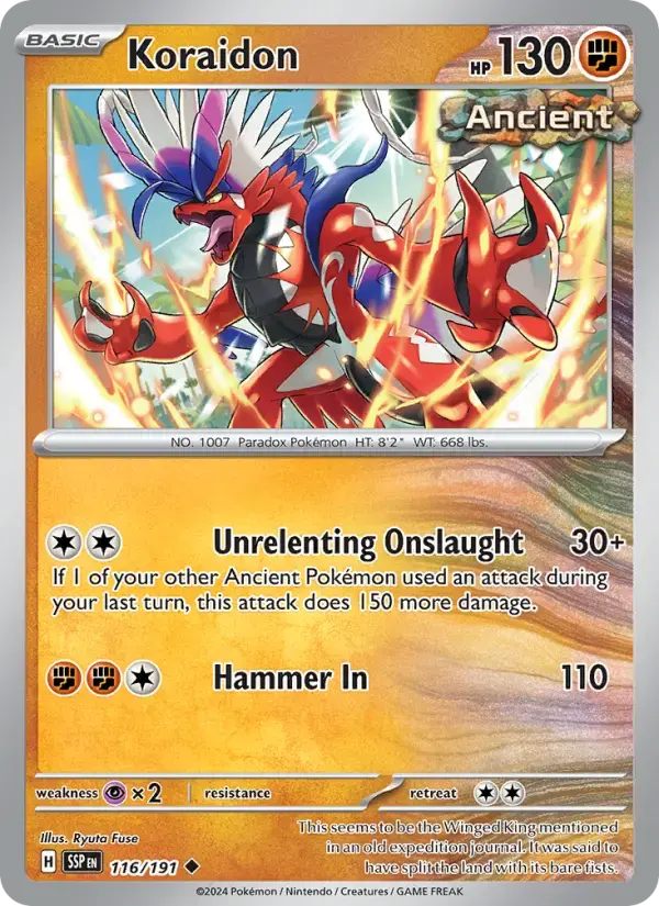Koraidon #116 — Surging Sparks