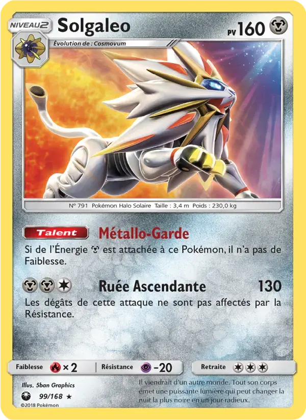Carte Pokémon Solgaleo #99 — Tempête Céleste