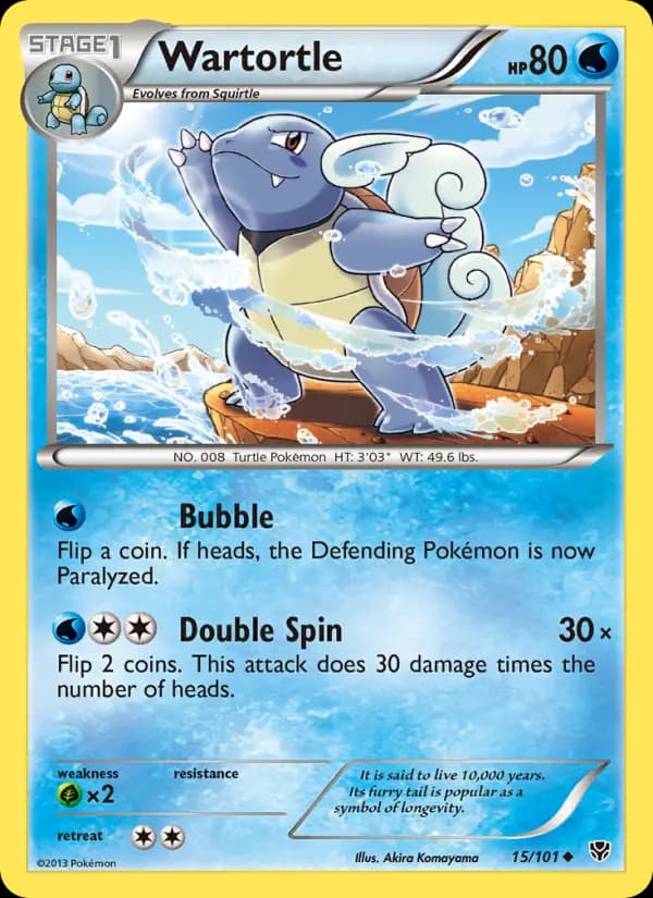 Wartortle #15 — Plasma Blast