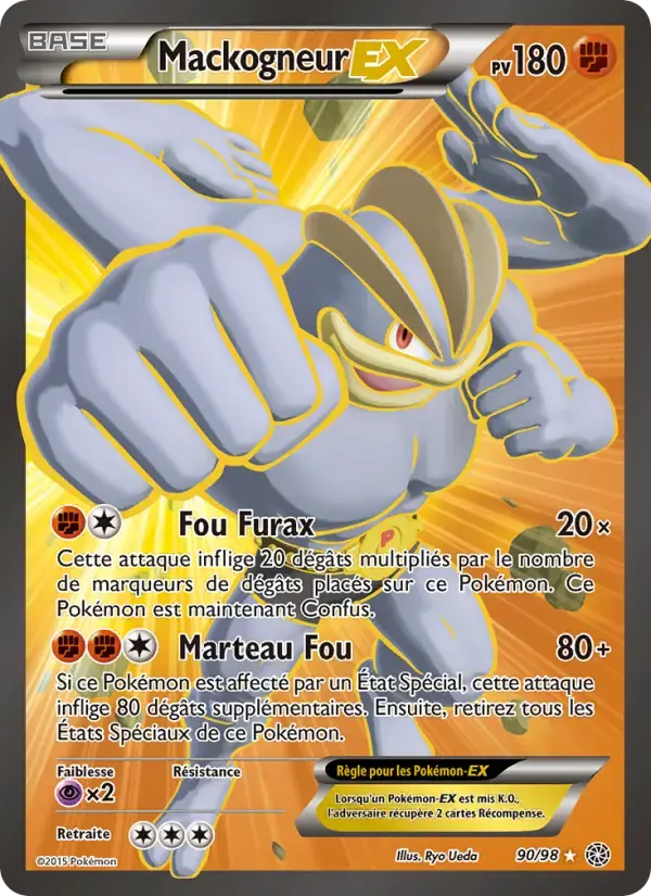 Carte Pokémon Mackogneur EX #90 — Origines Antiques