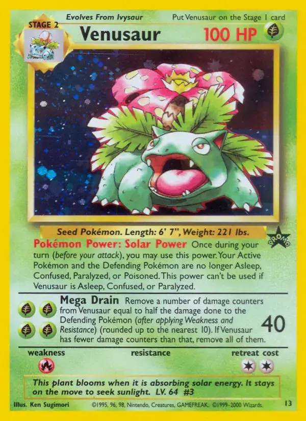Carte Pokémon Florizarre #13 — Promos Wizards
