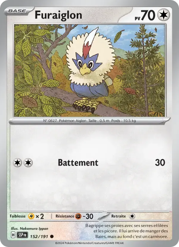 Carte Pokémon Furaiglon #152 — Étincelles Déferlantes