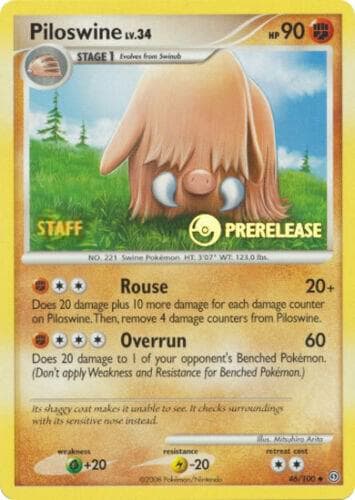 Piloswine #46 — Nintendo Black Star Promos