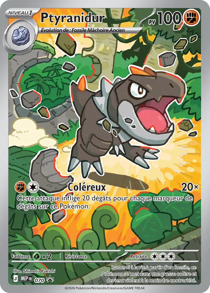 Carte Pokémon Ptyranidur #070 — Promos Méga-Évolution