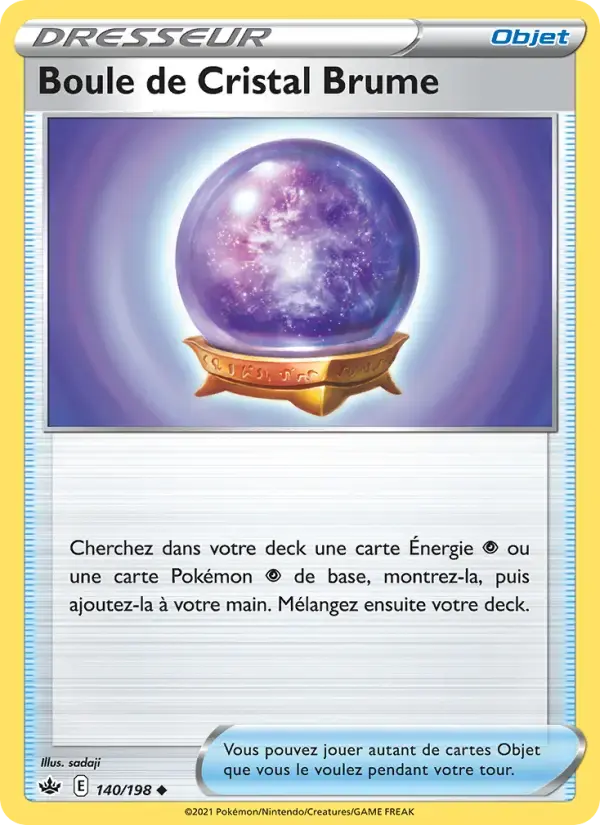 Carte Pokémon Boule de Cristal Brume #140 — Règne de Glace