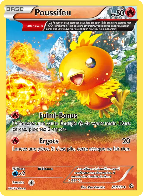 Carte Pokémon Poussifeu #26 — Primo-Choc