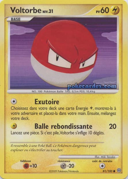 Carte Pokémon Voltorbe #81 — Tempête