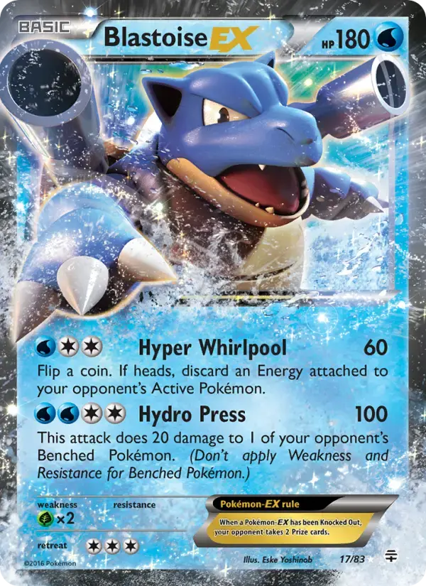 Blastoise EX #17 — Generations