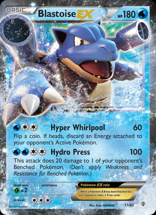 Blastoise EX #17 — Generations