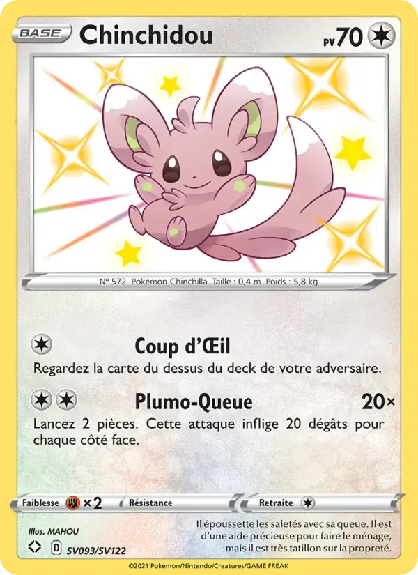 Carte Pokémon Chinchidou #SV093 — Destinées Radieuses