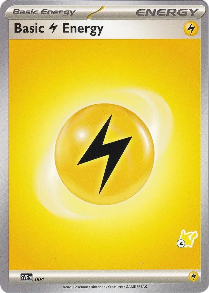 Carte Pokémon Basic Lightning Energy #Pikachu 04 — Académie de Combat 2024