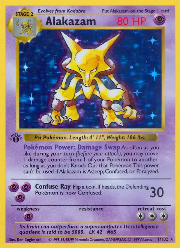 Alakazam #1 — Base Set