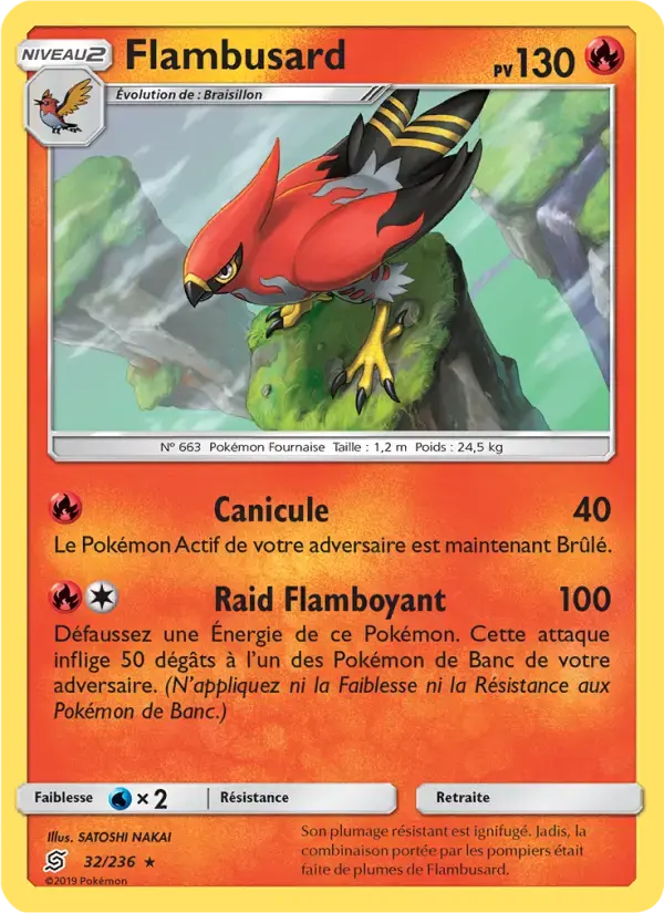 Carte Pokémon Flambusard #32 — Harmonie des Esprits